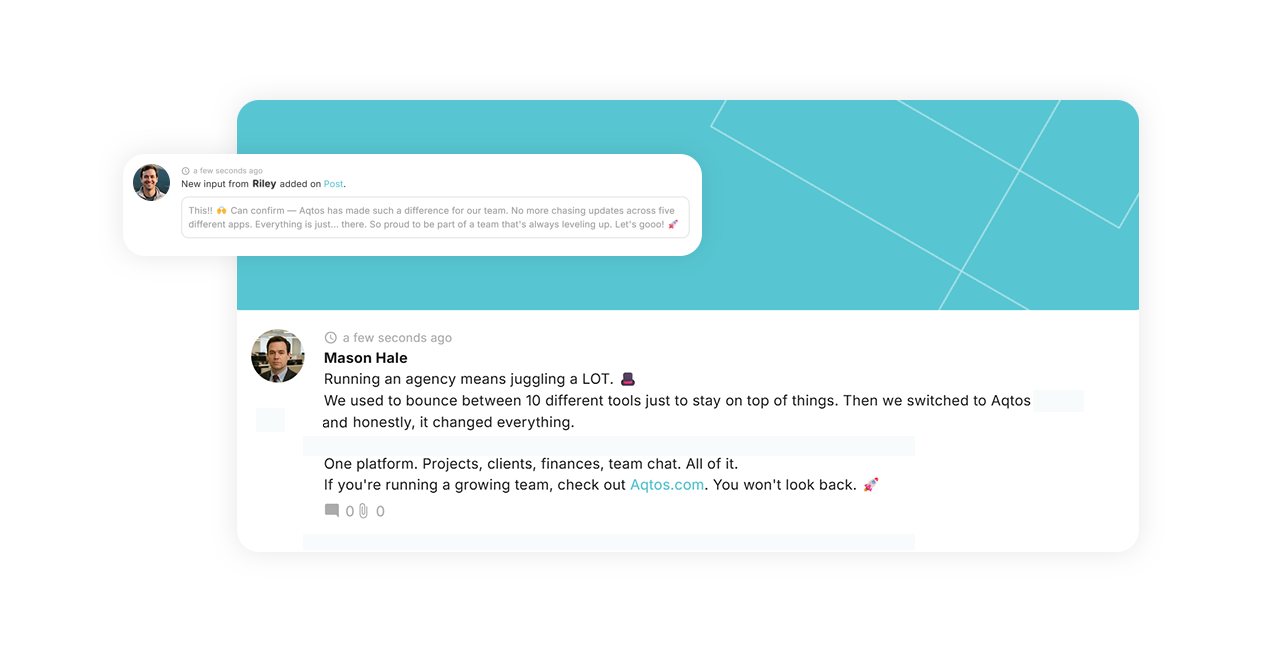 BOSS personal employee posts feed